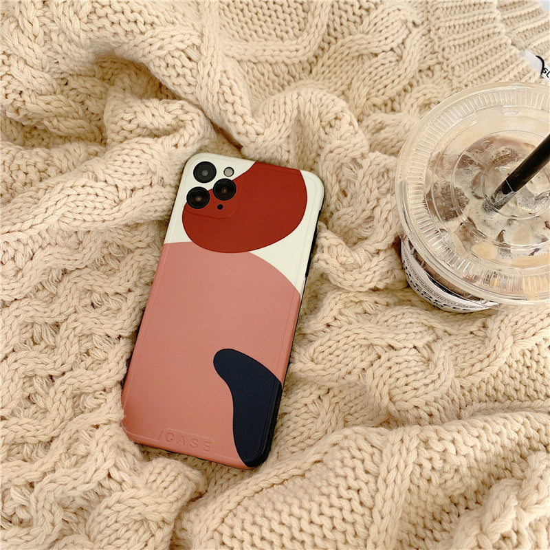 Color block cell phone case