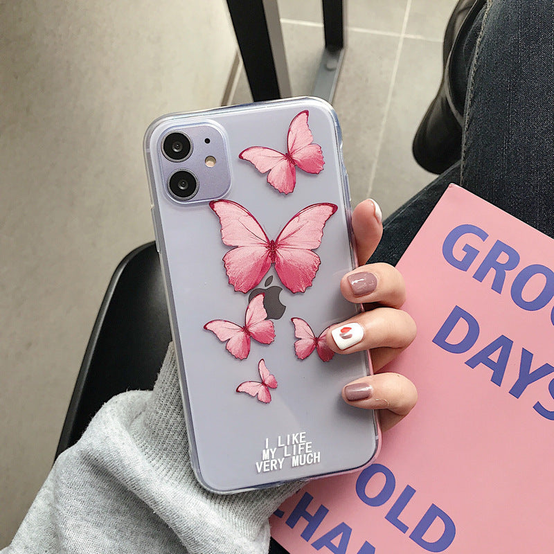 Colorful butterfly cell phone case