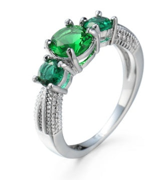 Lady Fashion Platinum Diamond Ring