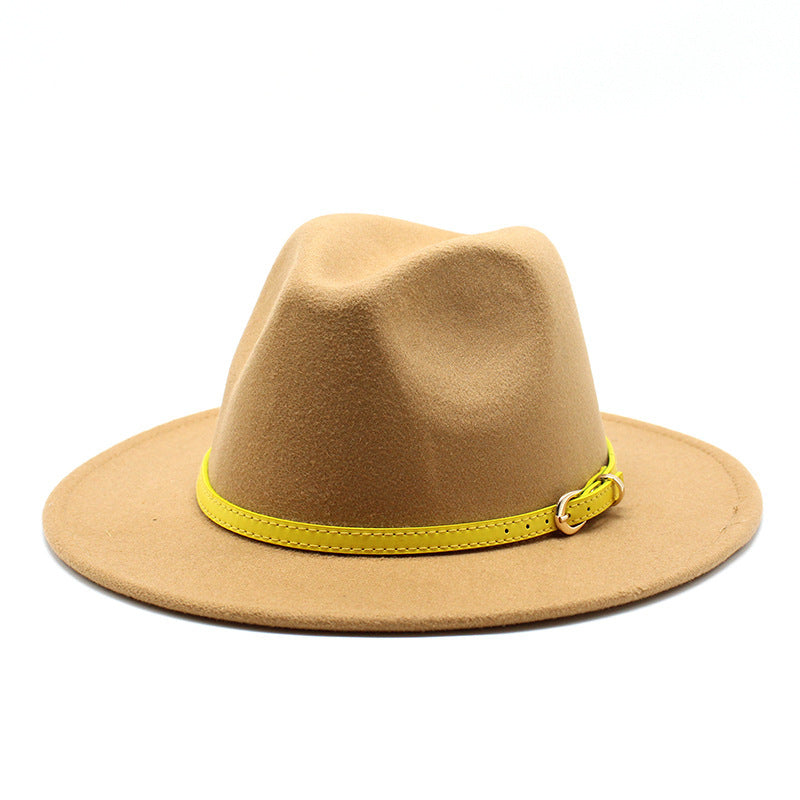 Women Big Brimmed  Felt Woolen Hat