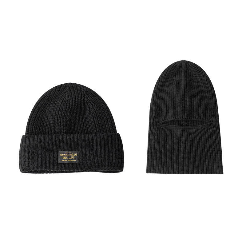 Men Vintage Melon Skin Warm Beanie