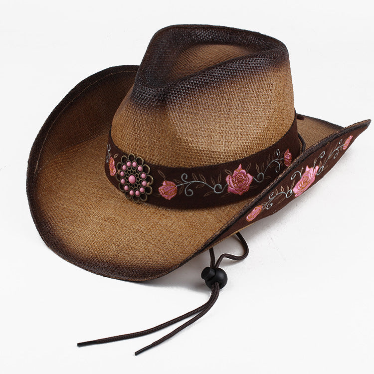 Men Cowboy Mongolian Leather Hat