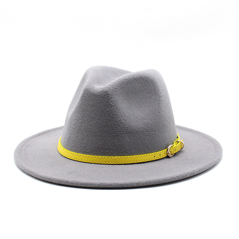 Women Big Brimmed  Felt Woolen Hat
