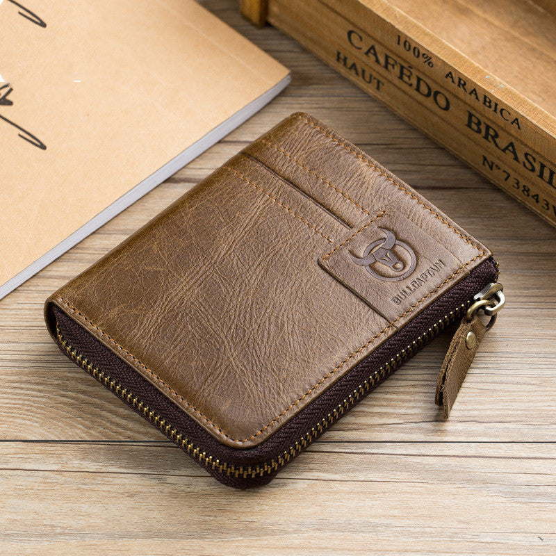 Men Captain Bull Zipper purse