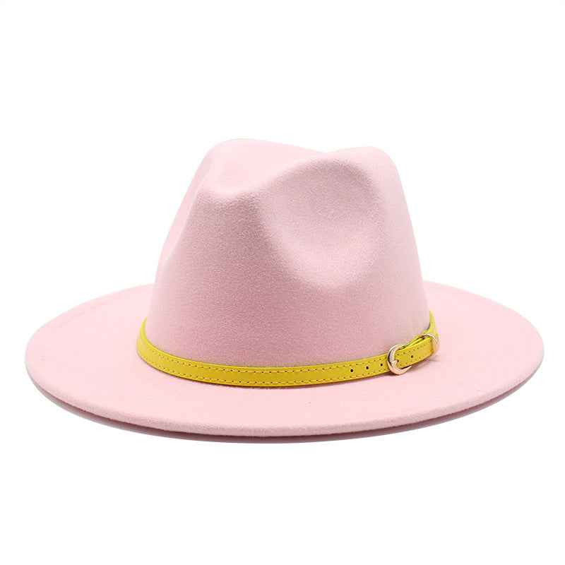 Women Big Brimmed  Felt Woolen Hat