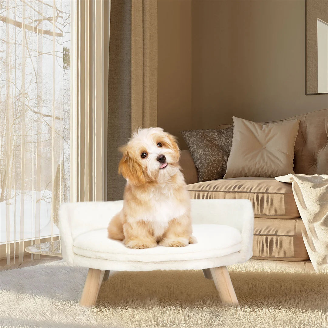 Cat Soft Warm Plush Fabric Luxury Bed