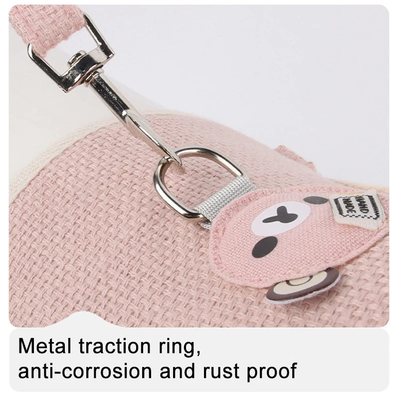 Cute Pet Harness Leash Set