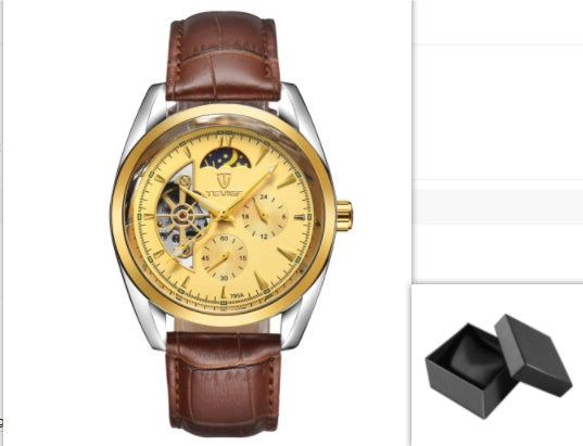 Men Tourbillon Automatic Mechanical Watche