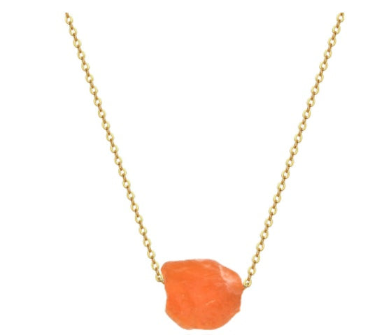 Women Crystal Stone Pillar Necklace