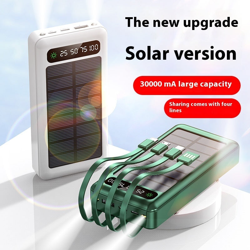 30000 MA Solar Cable Power Bank