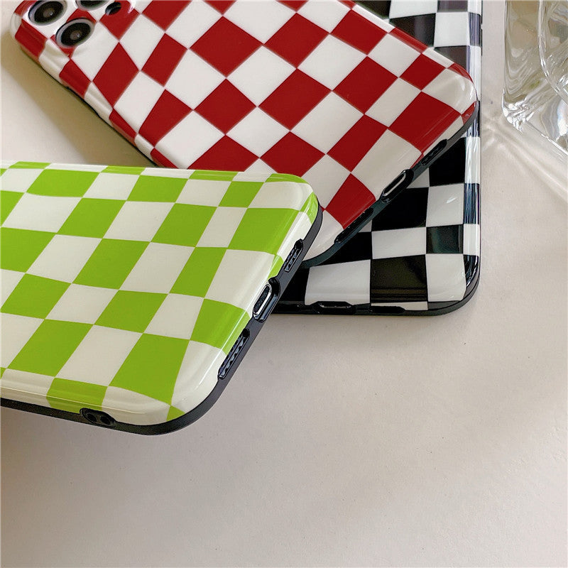 Ins Hanfeng Checkerboard Cell Phone Case