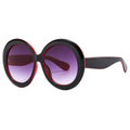 Fashion  Round Frame Large Sunglasses