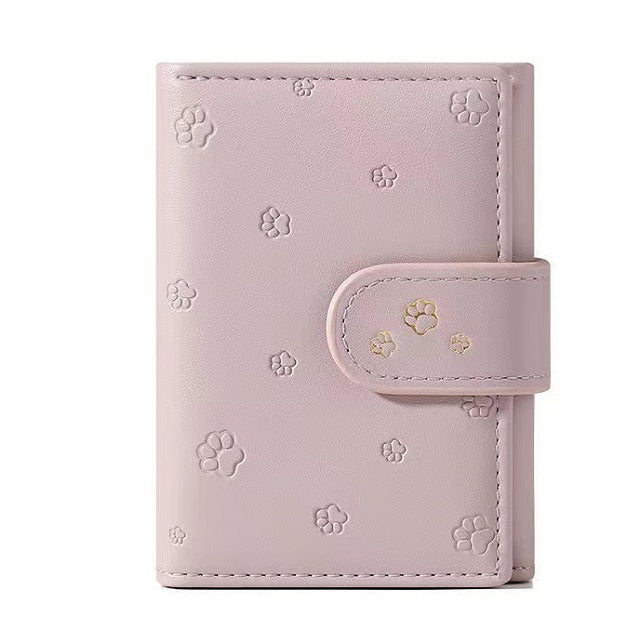 Women  Soft PU Leather Card Holder Purses