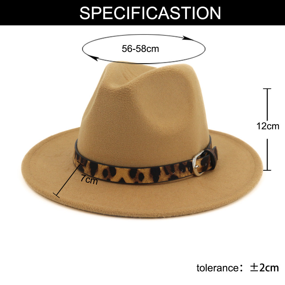 Fedora  Leopard Print Hat