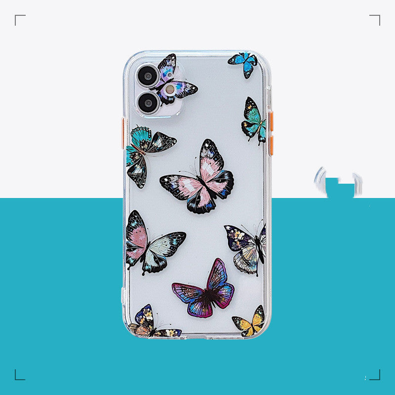 Colorful butterfly cell phone case