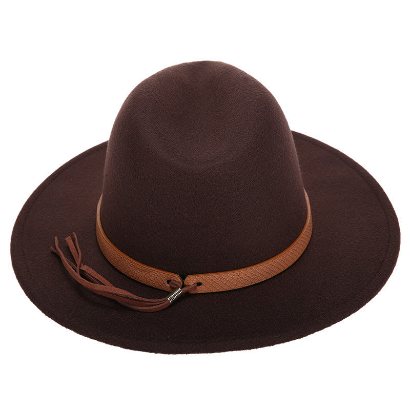 Female Woolen Jazz  Fashion Top Hat
