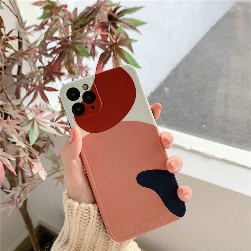 Color block cell phone case