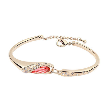 Women Fashion  Glass Shoe Crystal Bracelet