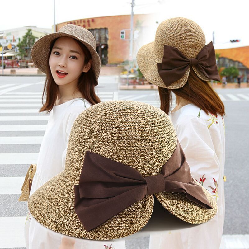 Women  Split Summer Vacation Sun Beach Hat