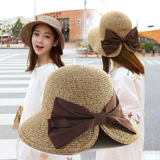 Women  Split Summer Vacation Sun Beach Hat