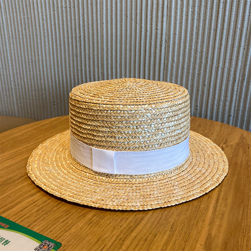 Female Sunshade Woven Raffia Straw Hat