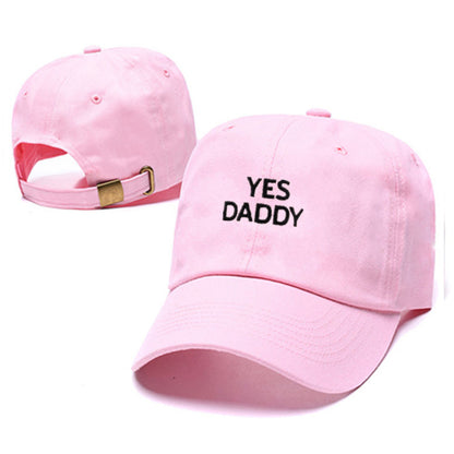 Men's Yes Daddy Embroidery Hip-Hop Hat