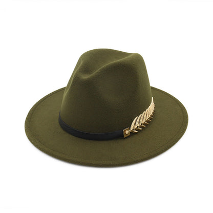 Women Fedora Woolen Jazz Hat