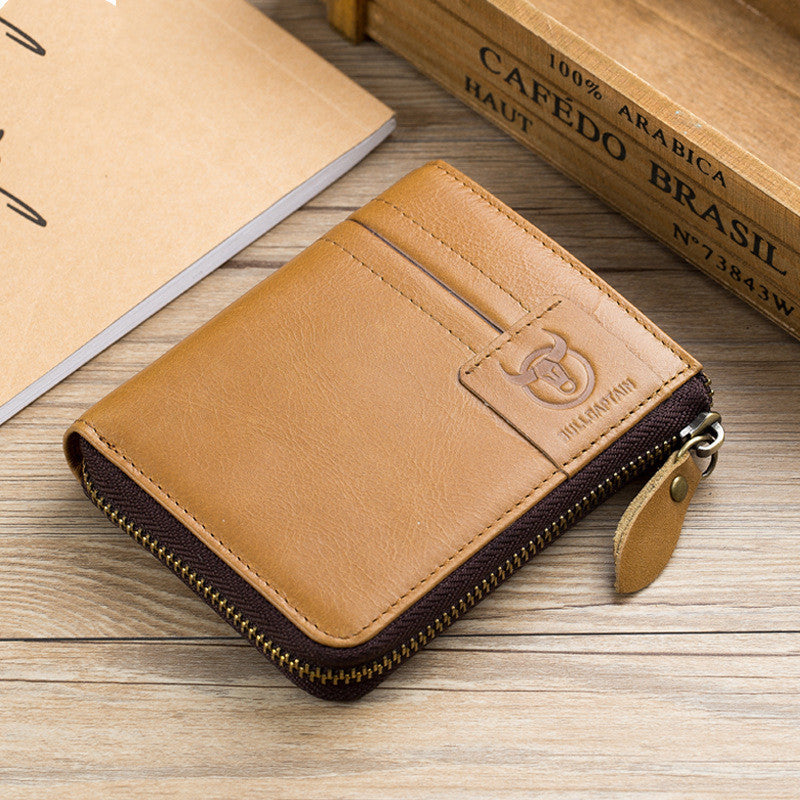 Men Captain Bull Zipper purse