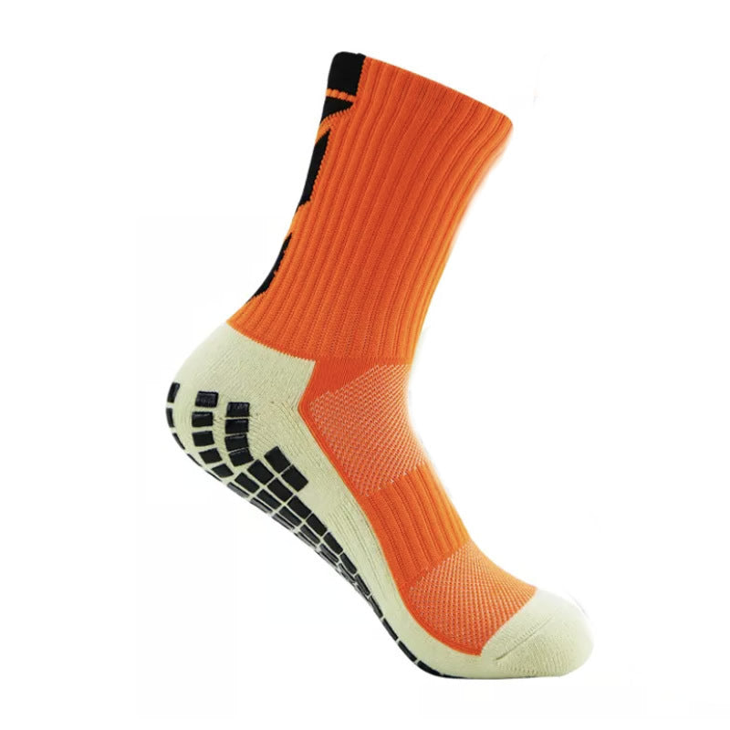 Men's Glue Dispensing Non-slip Athletic Socks Arrow Soccer Sweat Absorption