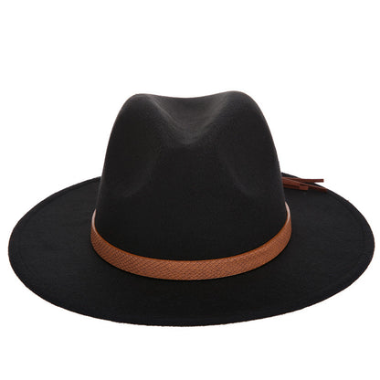 Female Woolen Jazz  Fashion Top Hat