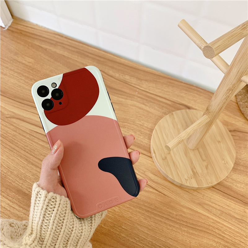 Color block cell phone case