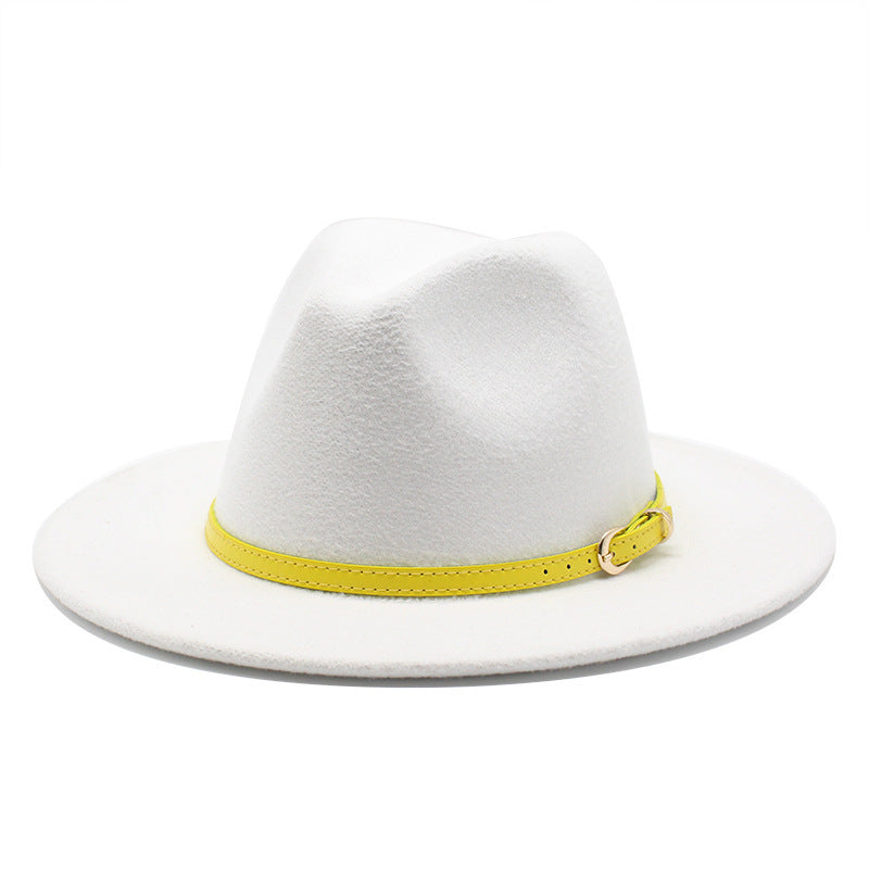 Women Big Brimmed  Felt Woolen Hat