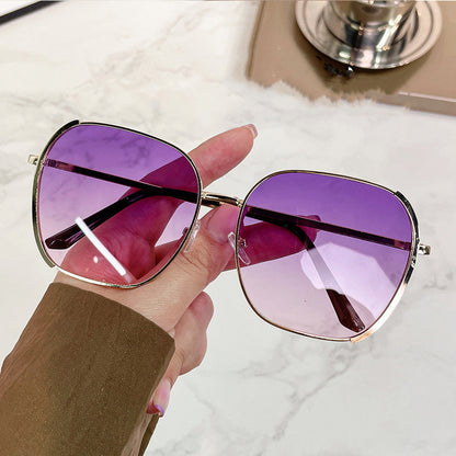 Women's Fashion  Large Face Skinny Sun Glasses