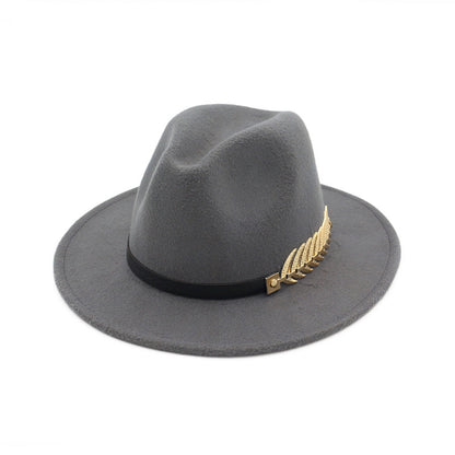 Women Fedora Woolen Jazz Hat