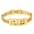 Three-ring wire braided hemp rope bracelet