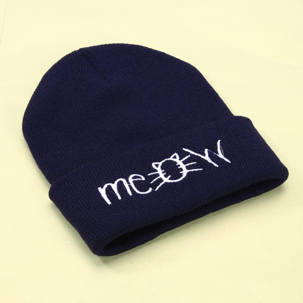Women Casual Knitted Wool   Hip Hop Hat