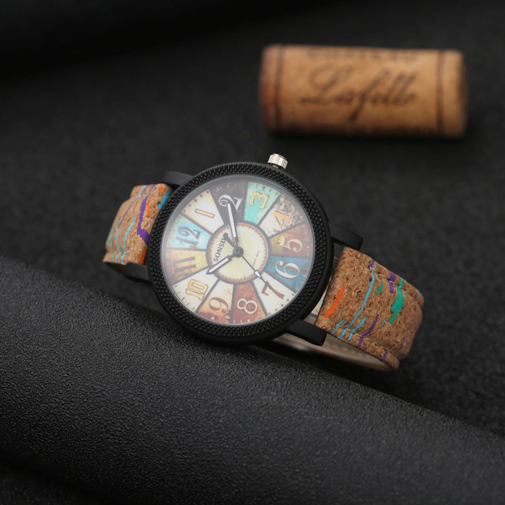 Women Casual Leather Wrist Clock Watch