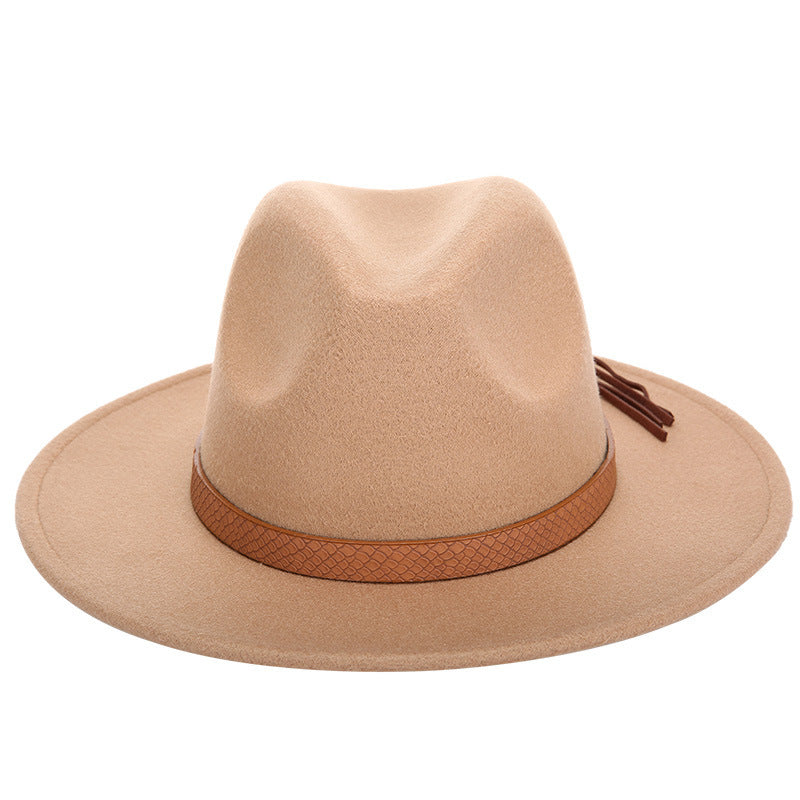 Female Woolen Jazz  Fashion Top Hat