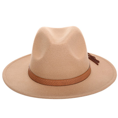 Female Woolen Jazz  Fashion Top Hat