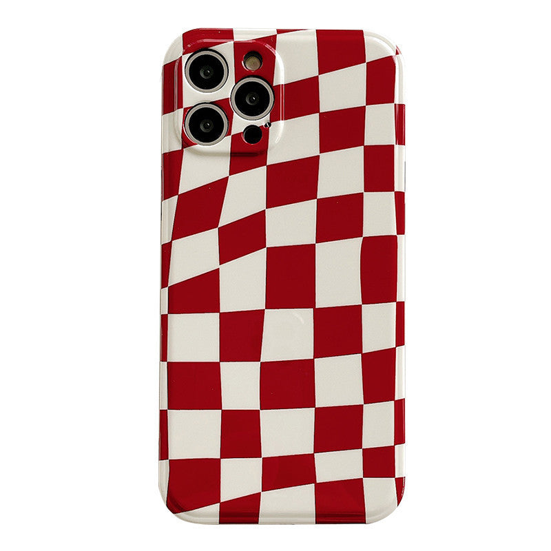 Ins Hanfeng Checkerboard Cell Phone Case