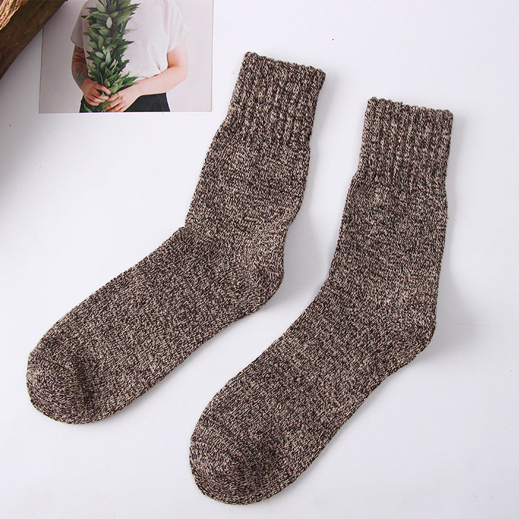 Men Winter Terry Wool Socks