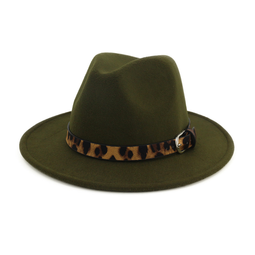 Fedora  Leopard Print Hat