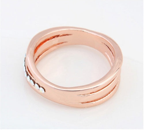 Hate Late High-end Crystal Ring