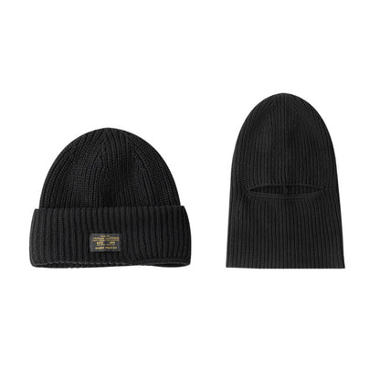 Men Vintage Melon Skin Warm Beanie
