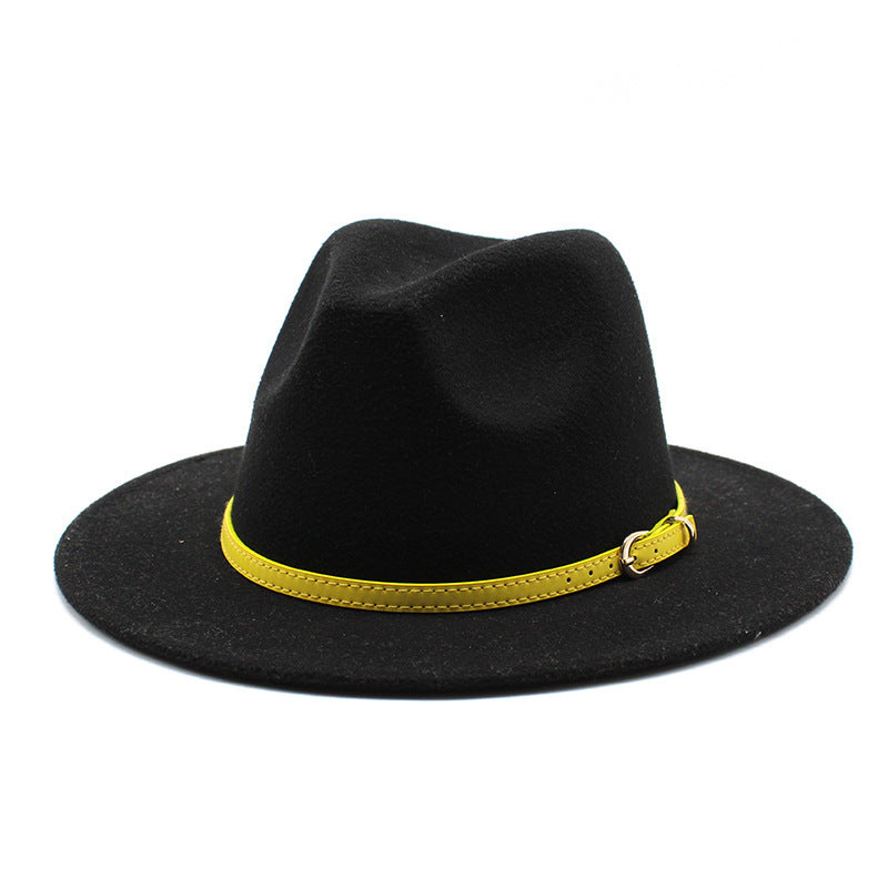 Women Big Brimmed  Felt Woolen Hat