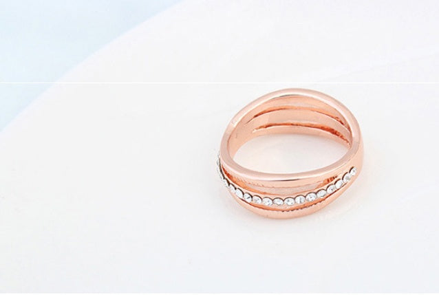 Hate Late High-end Crystal Ring