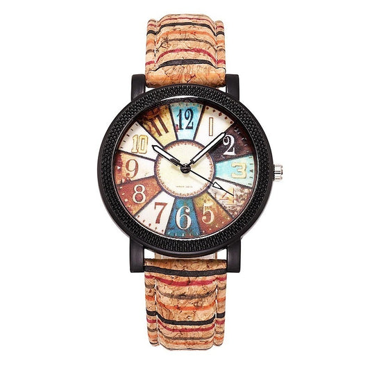 Women Casual Leather Wrist Clock Watch