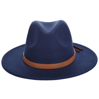 Female Woolen Jazz  Fashion Top Hat