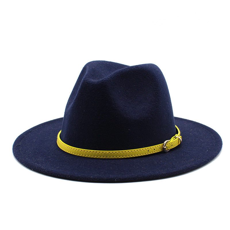 Women Big Brimmed  Felt Woolen Hat