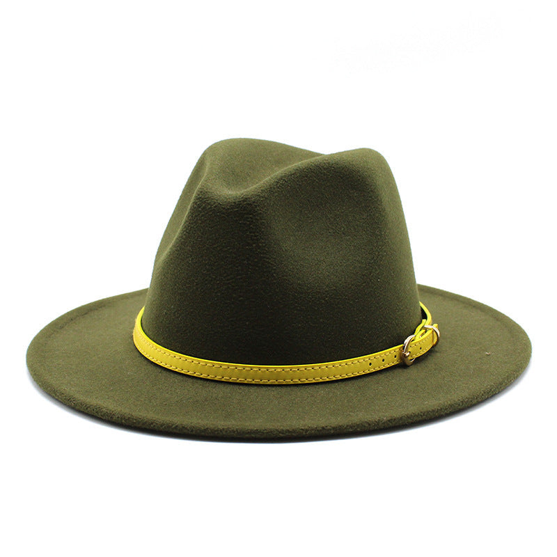 Women Big Brimmed  Felt Woolen Hat